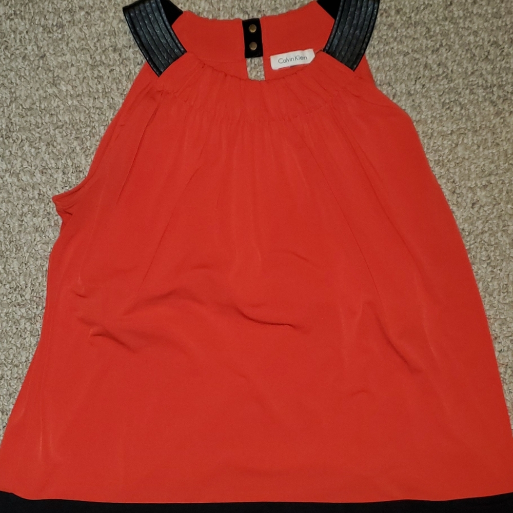 Red and black halter